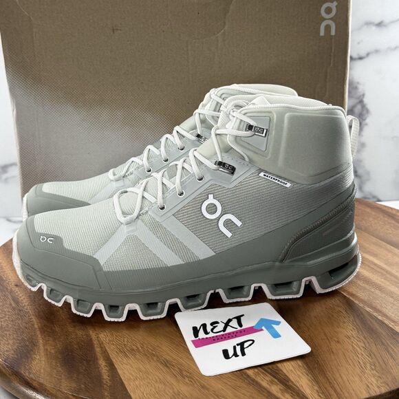 Women’s size 9.5-On Cloud Cloudrock 2 Mineral Kelp Waterproof Hiking Boots NEW - Picture 1 of 9